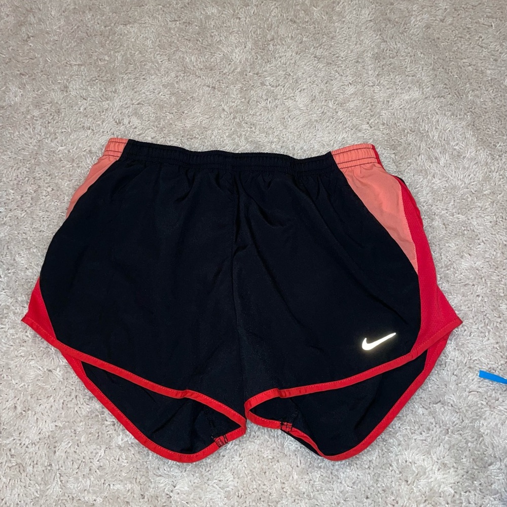 Nike small dri-fit shorts black/red/pink